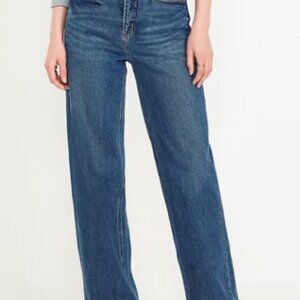 Old Navy Extra High Rise Wide Leg Secret Smooth Pocket, Size 0